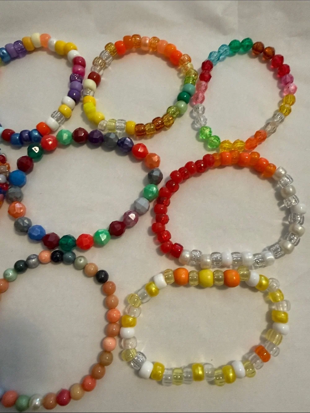 10 Colorful beaded bracelets